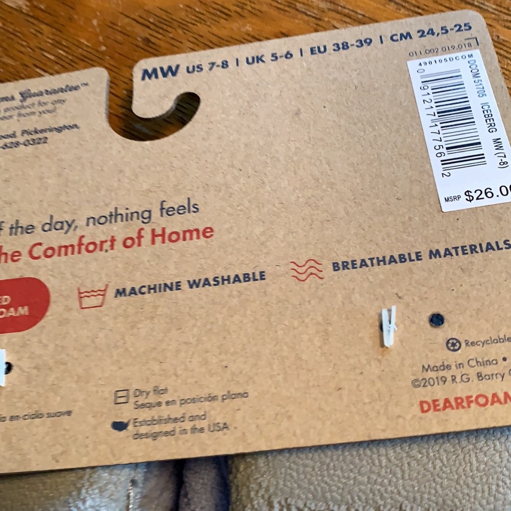 Dearfoam Slippers - Picture 3 of 3